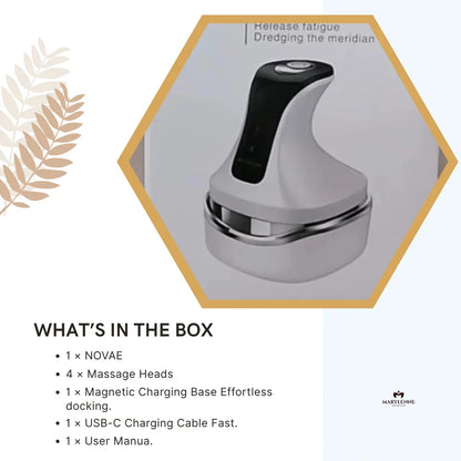 NOVAE | LED Scalp & Body Massager for Relaxation & Hair Growth