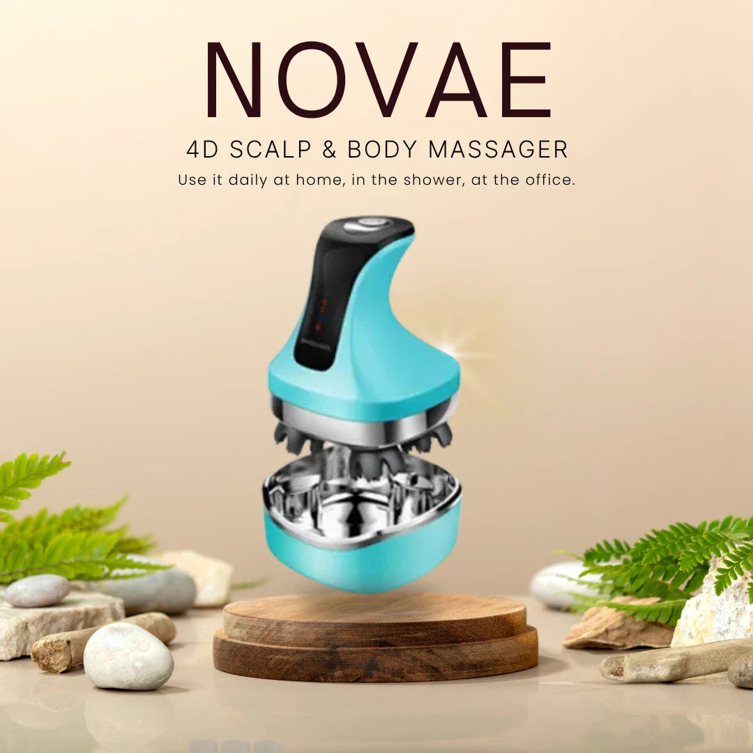 NOVAE | LED Scalp & Body Massager for Relaxation & Hair Growth