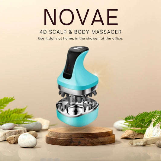 NOVAE | LED Scalp & Body Massager for Relaxation & Hair Growth