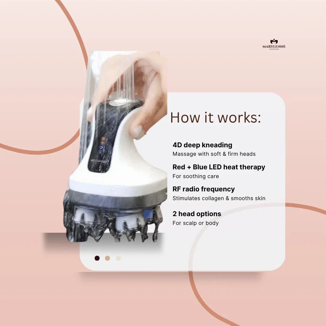 NOVAE | LED Scalp & Body Massager for Relaxation & Hair Growth