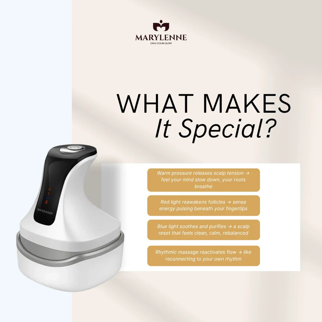 NOVAE | LED Scalp & Body Massager for Relaxation & Hair Growth